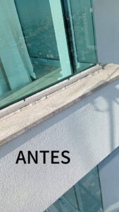 infiltração na sacada